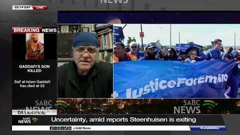 DA Leadership | Uncertainty, amid reports Steenhuisen will exit DA leadership race