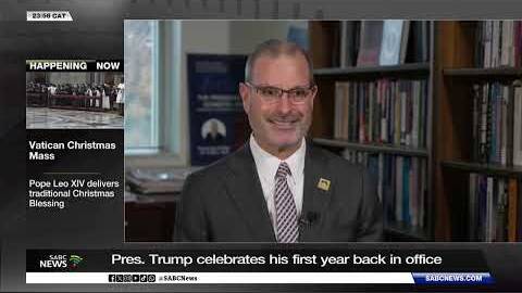 Pres. Trump celebrates his first year back in office