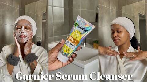 Introducing the new Garnier Serum Cleanser 💛🫧✨