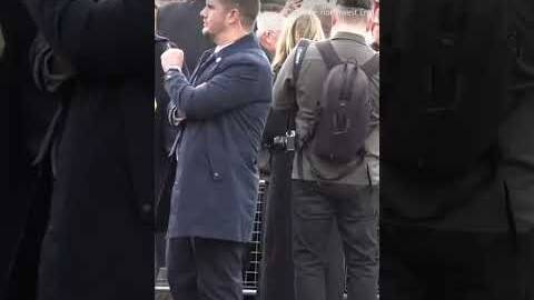 Heckler gets booed after shouting at King Charles of Andrew's Epstein links