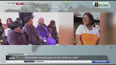 Gcina Dhladhla | Cartrack employee's friends pay their last respects