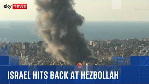 Explosions across Beirut as Israel launches airstrikes against Hezbollah