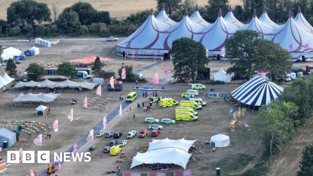 Six people injured after sign falls at Christian festival