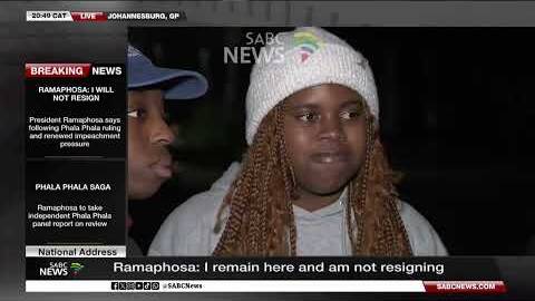 Students react to Ramaphosa's address