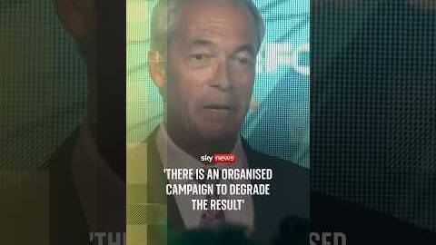BREAKING: Farage says he won't attend by-election declaration
