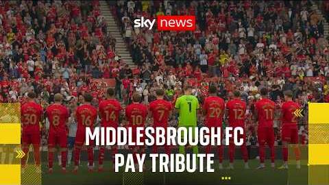Middlesbrough FC hold one-minute applause for officers killed in A66 crash