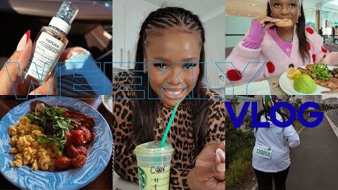 #WEEKLYVLOG | Attempting to Balance It All | My First 10KM Race | A Brunching Babe | Cynthia Gwebu