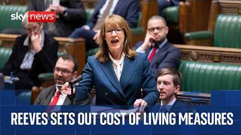 Chancellor Rachel Reeves gives statement on cost of living