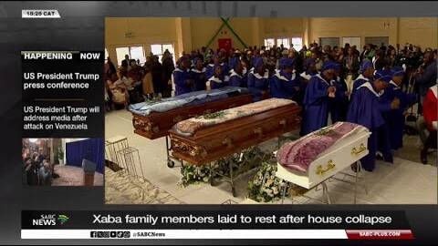 Three members of Xaba family who died after building collapse in Soweto laid to rest