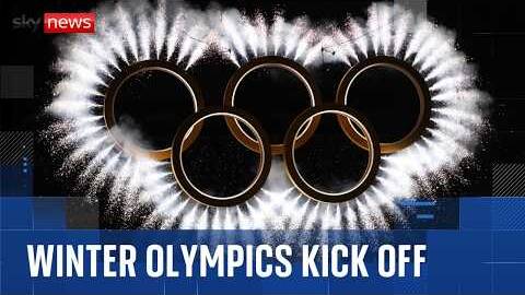 Winter Olympics crowd ignore pleas not to boo as spectacular ceremony kicks off