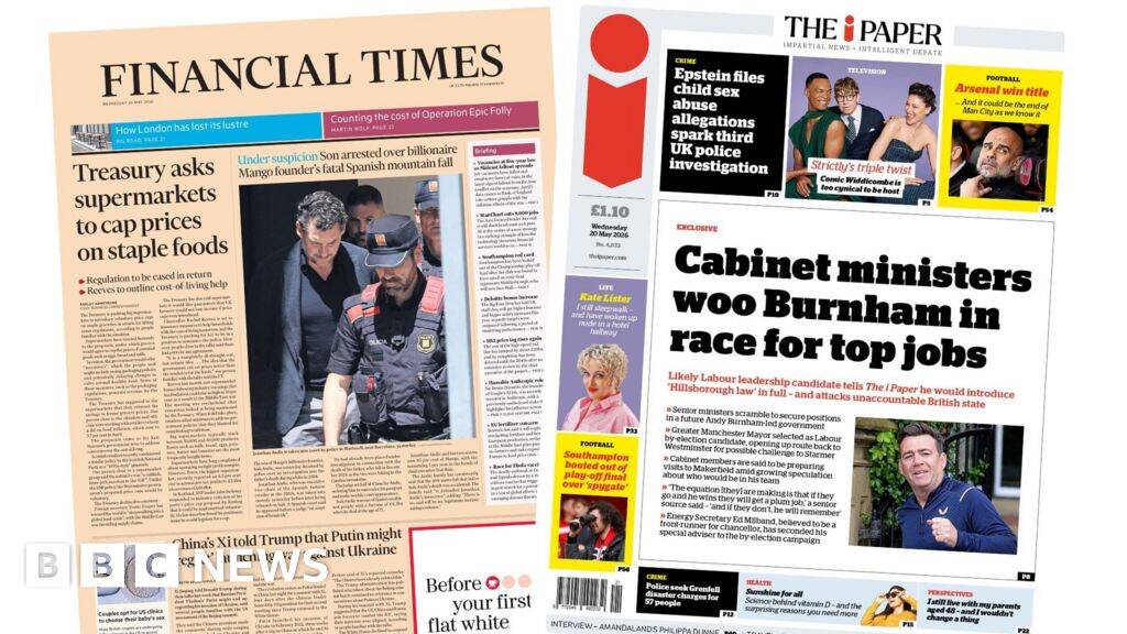'Cap prices on staple foods' and 'Strictly's triple twist'