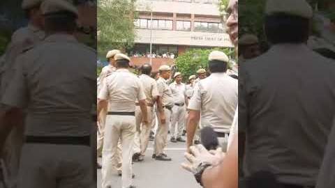 India's police clash with 'Cockroach Party' youth protesters