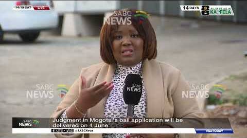 Judgment in Mogotsi's bail application will be delivered on 4 June