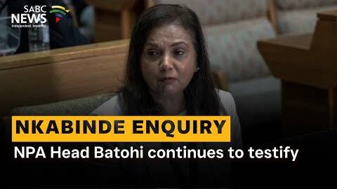 NPA Head Batohi continues to testify