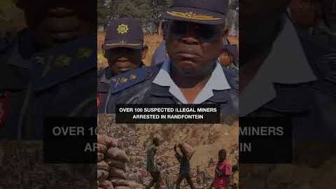 Over 100 suspected illegal miners have been arrested #sabcnews #illegalmining