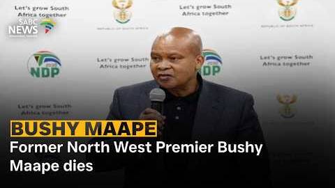 Former North West Premier Bushy Maape dies