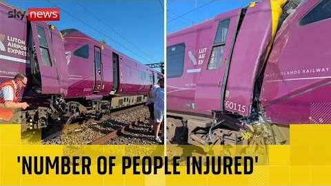 Two trains collide near Bedford leaving multiple people injured, emergency services confirm