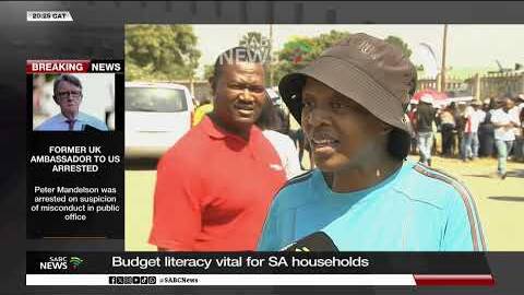 Budget literacy vital for SA households
