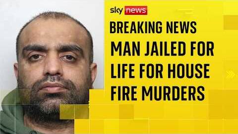 Man who killed his ex-partner's sister and her three children in a house fire jailed for life