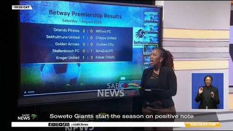 A look at first day results of the 2026/27 Betway Premiership
