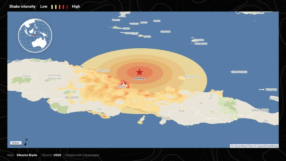 INFOGRAPHIC | Several aftershocks rock Indonesia following M7.7 quake