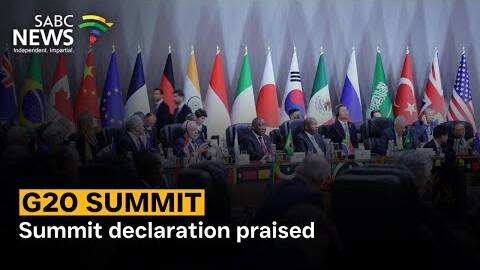 G20 Leaders' Summit declaration praised