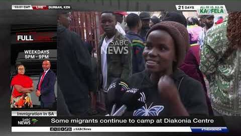 Foreign nationals continue to camp outside Durban's Diakonia Centre