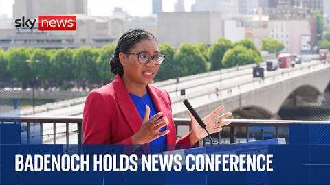 Kemi Badenoch holds news conference