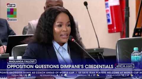 Opposition question Dimpane's credentials