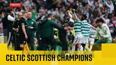 BREAKING: Agony for Hearts as Celtic claim SPL title after VAR and pitch invasion drama