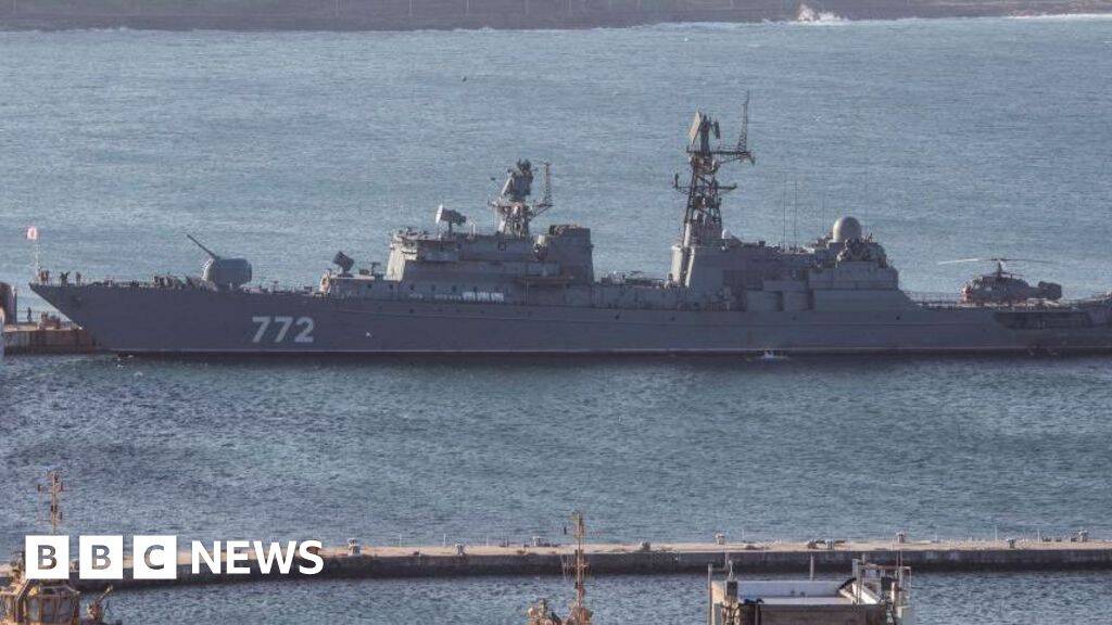 Russian warship carried out firing exercise off Plymouth coast