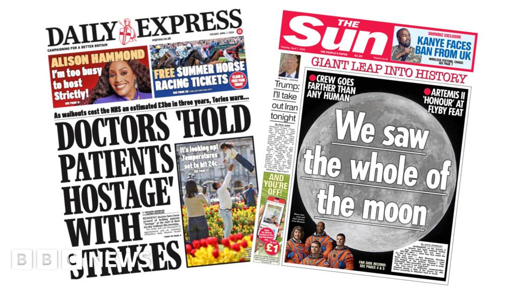 Doctors 'hold patients hostage' and 'The whole of the moon'