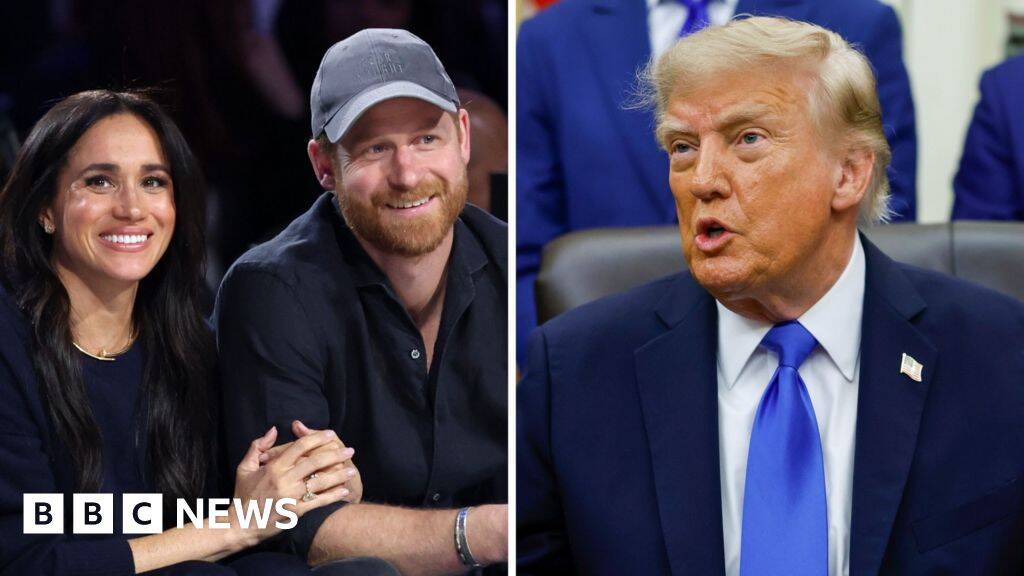 Watch: Trump 'happy' that Prince Harry and Meghan left the US