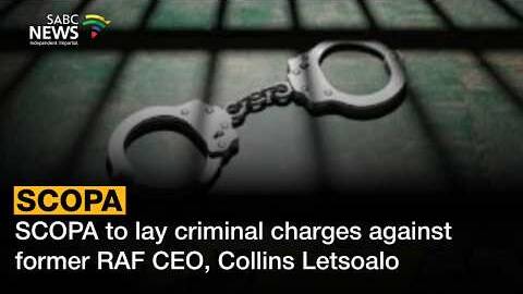 Dicussion | SCOPA to lay criminal charges against former RAF CEO, Collins Letsoalo