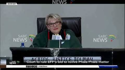 Court to rule EFF's bid to revive Phala Phala matter