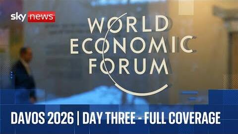 Donald Trump hosts Board of Peace panel at Davos | Sky News coverage