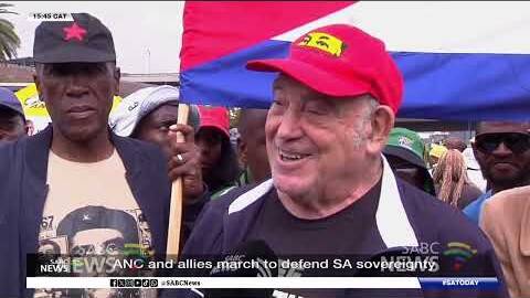 ANC and allies march to defend SA sovereignty
