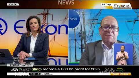 Eskom records a R30 bn profit for 2026
