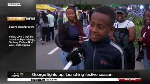 George lights up, launching festive season