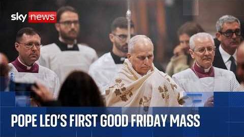 Pope Leo leads Lord's Passion Mass