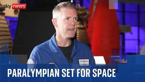 British ex-Paralympian set to be first physically impaired person to live and work in space