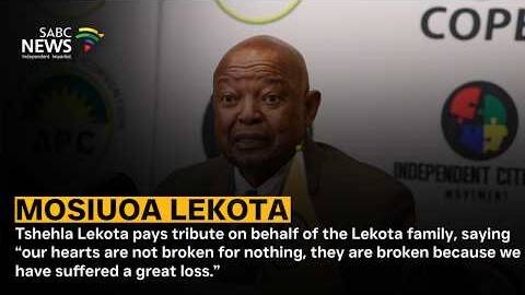 Tribute on behalf of Lekota family