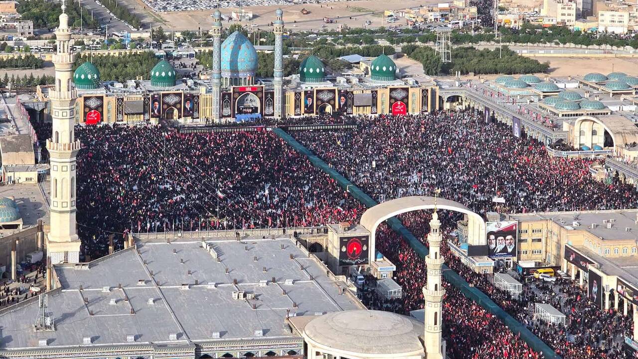 Crowds bid farewell to Khamenei in Iranian holy city of Qom