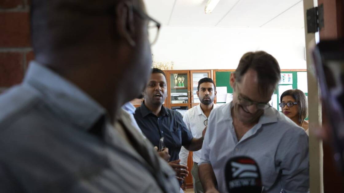 WATCH | Public works MEC vs Phoenix school in bus and truck depot showdown