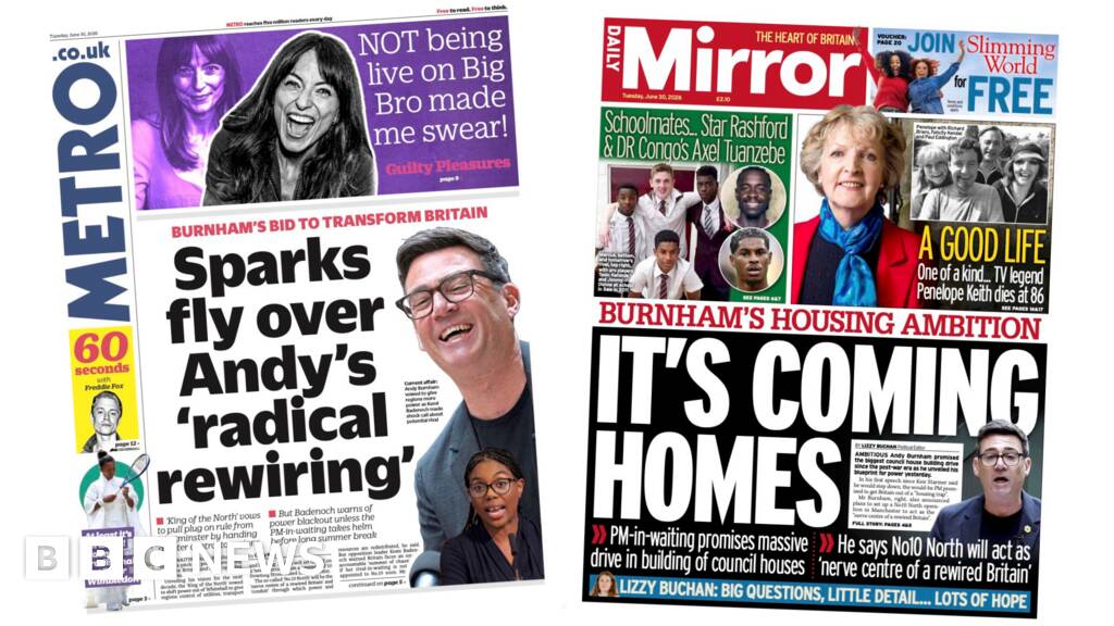 Andy's 'radical rewiring' and 'it's coming homes'