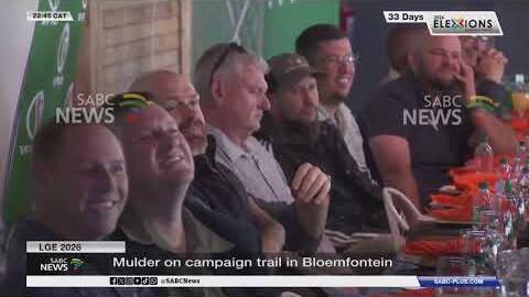 LGE 2026 | Mulder on campaign trail in Bloemfontein