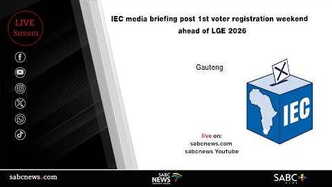 IEC media briefing post 1st voter registration weekend for upcoming LGE 2026