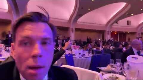 Sky News reporter films moments after shots heard at White House Correspondents Dinner