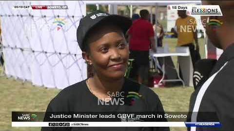 Justice Minister leads GBVF march in Soweto today