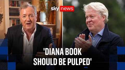 Earl Spencer apologises to Piers Morgan over errors in Princess Diana book
